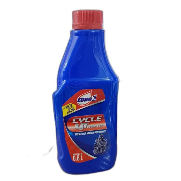 Oli Motor Euro1/Euro 1 Cycle 4T Matic 10W30/10W-30 Api Sl Jaso Mb 0.8L Kode 018