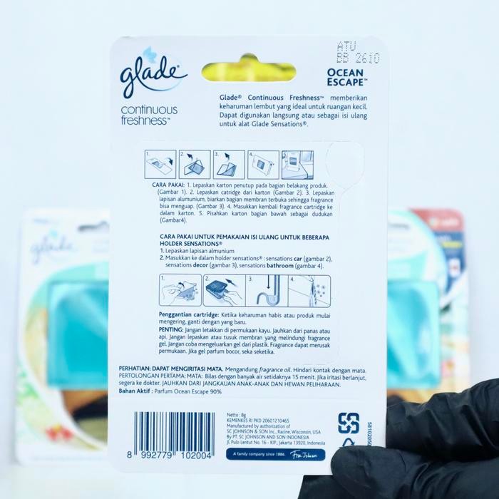 Parfum Mobil Glade Continuous Ocean Escape Refill - Pewangi Mobil Kode 039