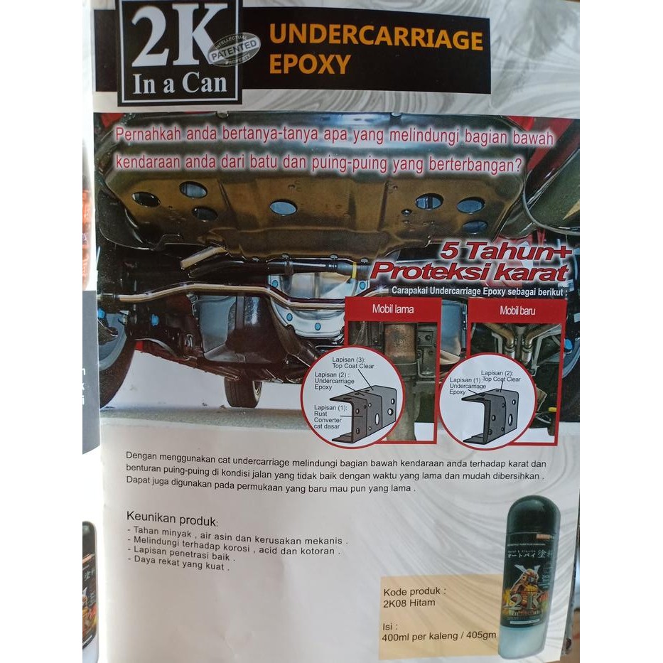 Samurai Paint - 2K08 Undercarriage Epoxy - 2K08 Kode 057