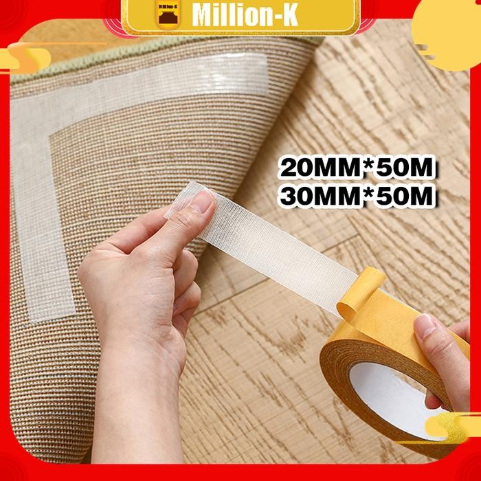 

Toso - Double Tape Tipis Super Kuat Double Side Tape Tape Fiber Serat Perekat Strong