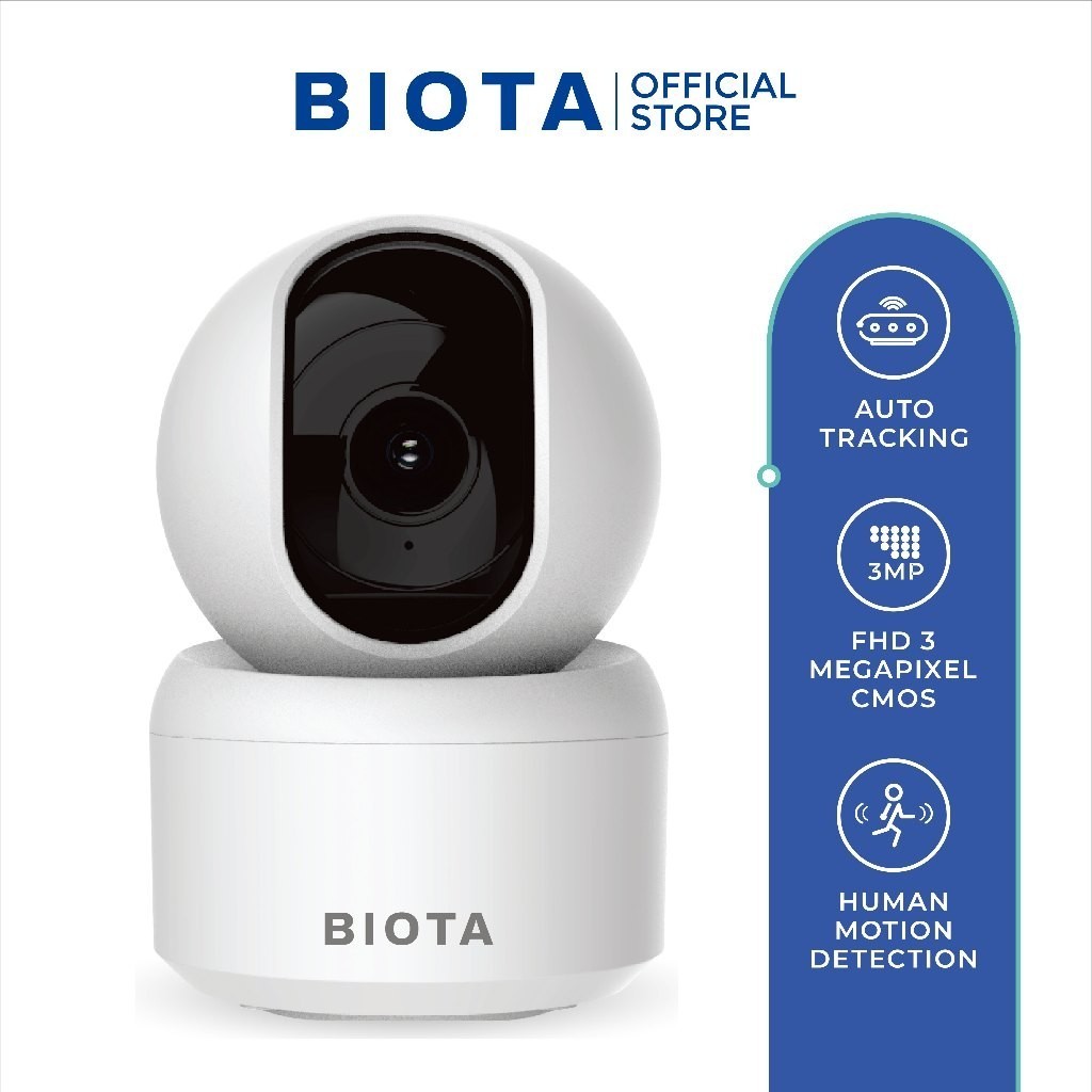 NEW PRODUCT BIOTA SMART CAMERA INDOOR PTZ - KAMERA CCTV INDOOR PAN TILT ZOOM WIFI BISA PANTAU JARAK