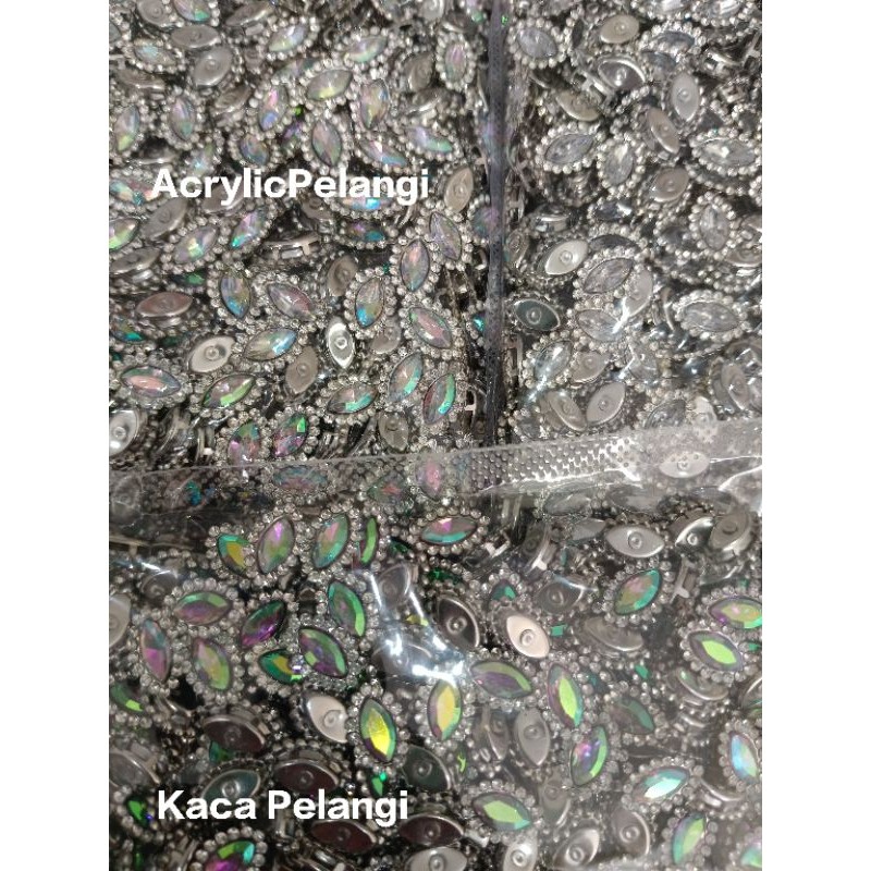 RB22 Payet Diamon cangkang Sampan BUNGA ACRILYC GROSIR