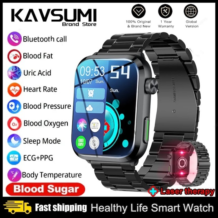 2023 New ECG+PPG Bluetooth Call Smartwatch Sapphire Glass