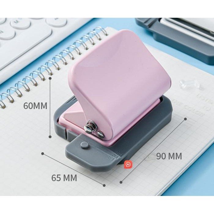 

Toso - Pink / Biru Buku Catatan 6 Lubang Pelubang Bulat Mesin Pelubang Standar A4 A5 B5