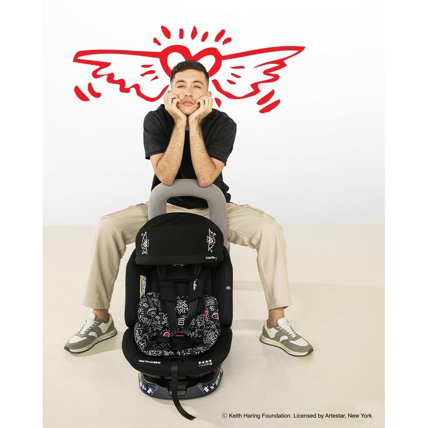 Cocolatte Carseat 360 Phases Black Keith Haring