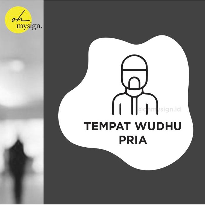 

Sign Board Akrilik Tempat Wudhu Pria Papan Acrylic Signage Tempel