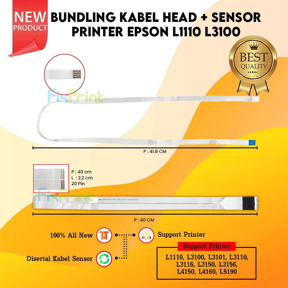 Kabel Flexible Head + Sensor Epson Epson L1110 L3150 L3110 L3156 L5190