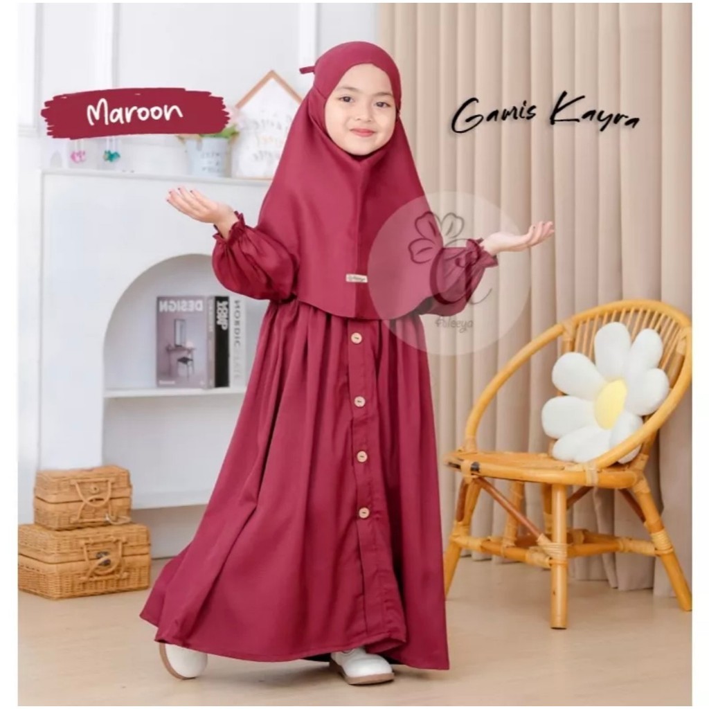 Gamis Anak Perempuan Ghamis Lebaran Cewek Syari Pondok Pesantren Gams Anak Umur 345678910111213Tahun
