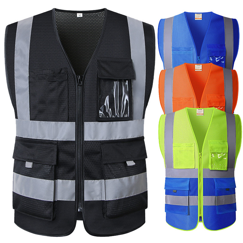 Night Warning Vest Car Breathable Mesh Vest Fishing Hiking Camping Running Vest