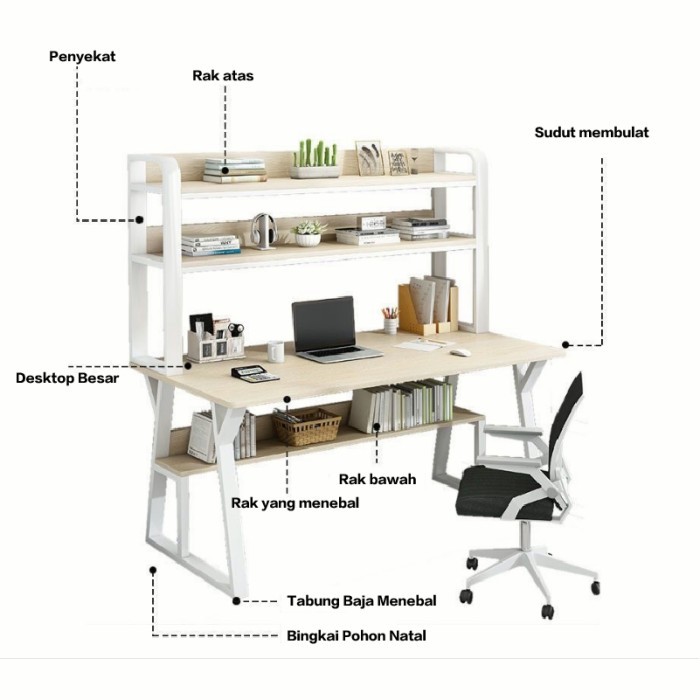 Meja Belajar Anak Set Kursi / Meja Belajar / Meja Anak / Meja Belajar
