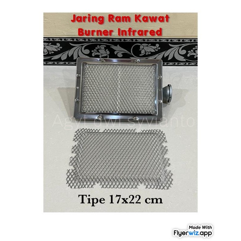 Jaring Ram Kawat Sekat Besi Sarang Sarangan Tawon Kompor Infrared Burner Kebab Pemanas Kandang Ayam