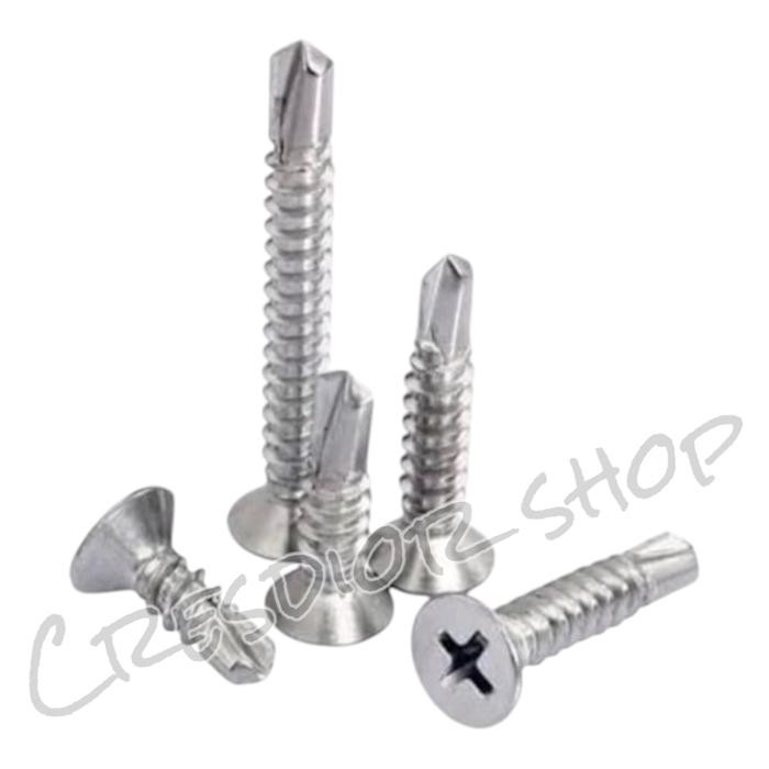 SKRUP SEKRUP BAJA RINGAN ROOFING 8X25MM 8MM 25MM 25 MM SDS FH KUALITAS TERBAIK