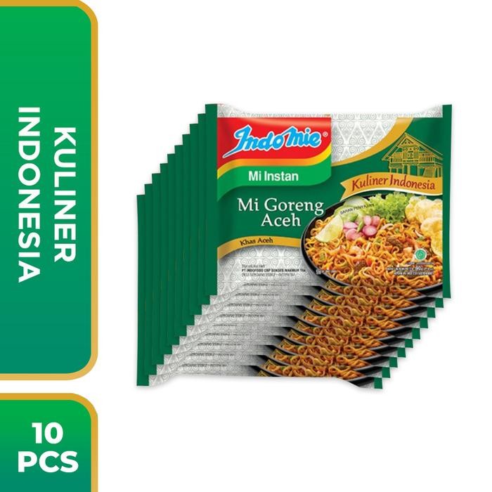 

Ready JT 10 PCS - Indomie Mi Goreng Aceh 90 Gr