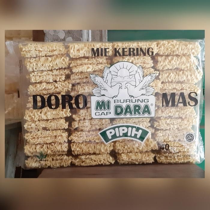 Ready JT Mie Kering Mi Cap Burung Dara Pipih Doro Mas Isi 40