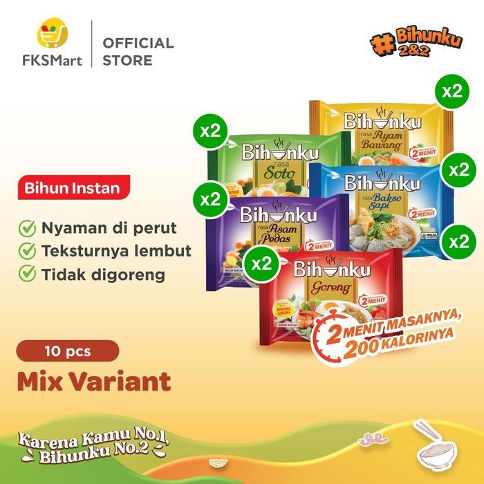 

Ready JT Bihunku Mix Variant Paket Isi 10