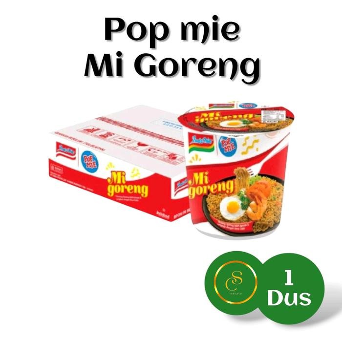 

Ready JT 1 Dus Pop mie Goreng rasa indomie goreng per Dus isi 12 pcs Food Noodles Makanan Instan