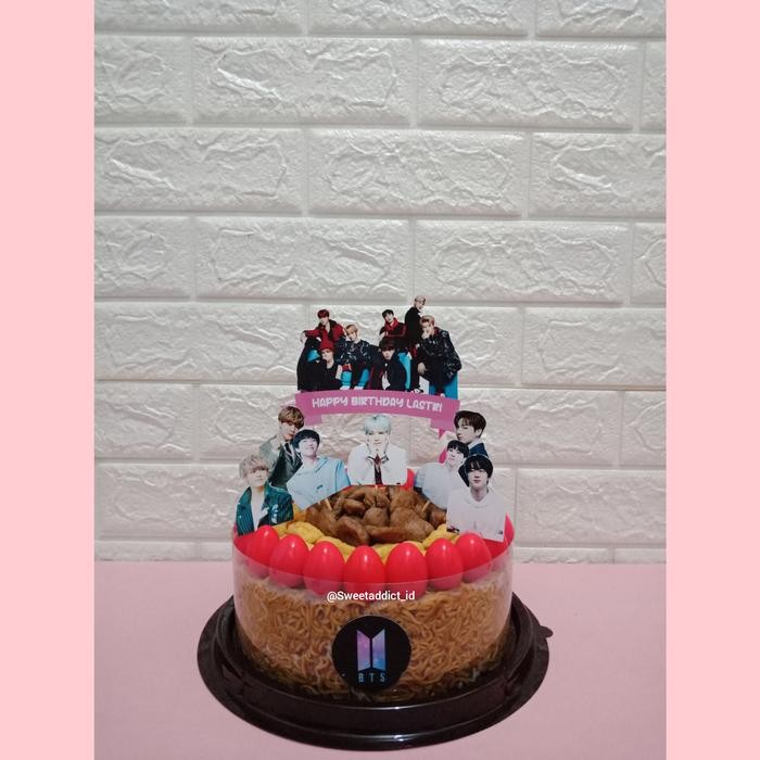 

Ready JT noodle cake / indomie cake / mie ulang tahun / kue mie / mie cake