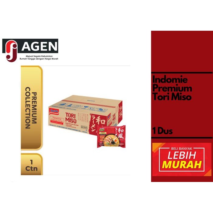 

Ready JT Indomie Premium Tori Miso 1 Dus