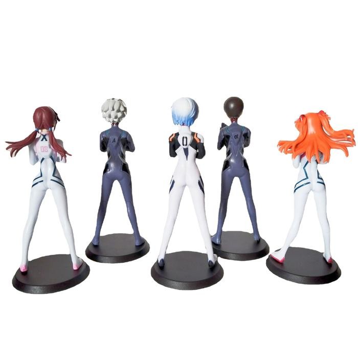 Future Toys - Evangelion Neon Genesis Set Variasi Asuka Ayanami Ikari Shinji Misato Kaworu Action