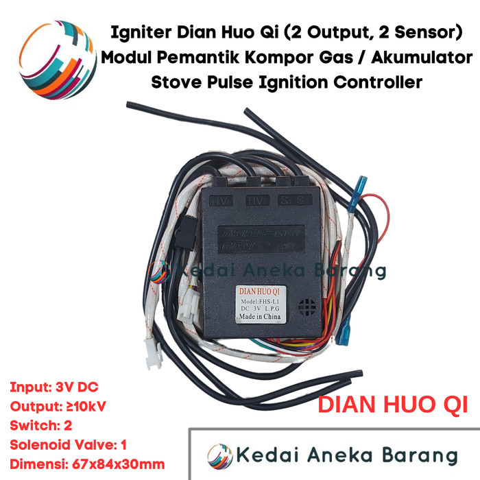 Modul Ignition Igniter Pemantik Blue Gas LPG Kompor 3V DC 4 Output