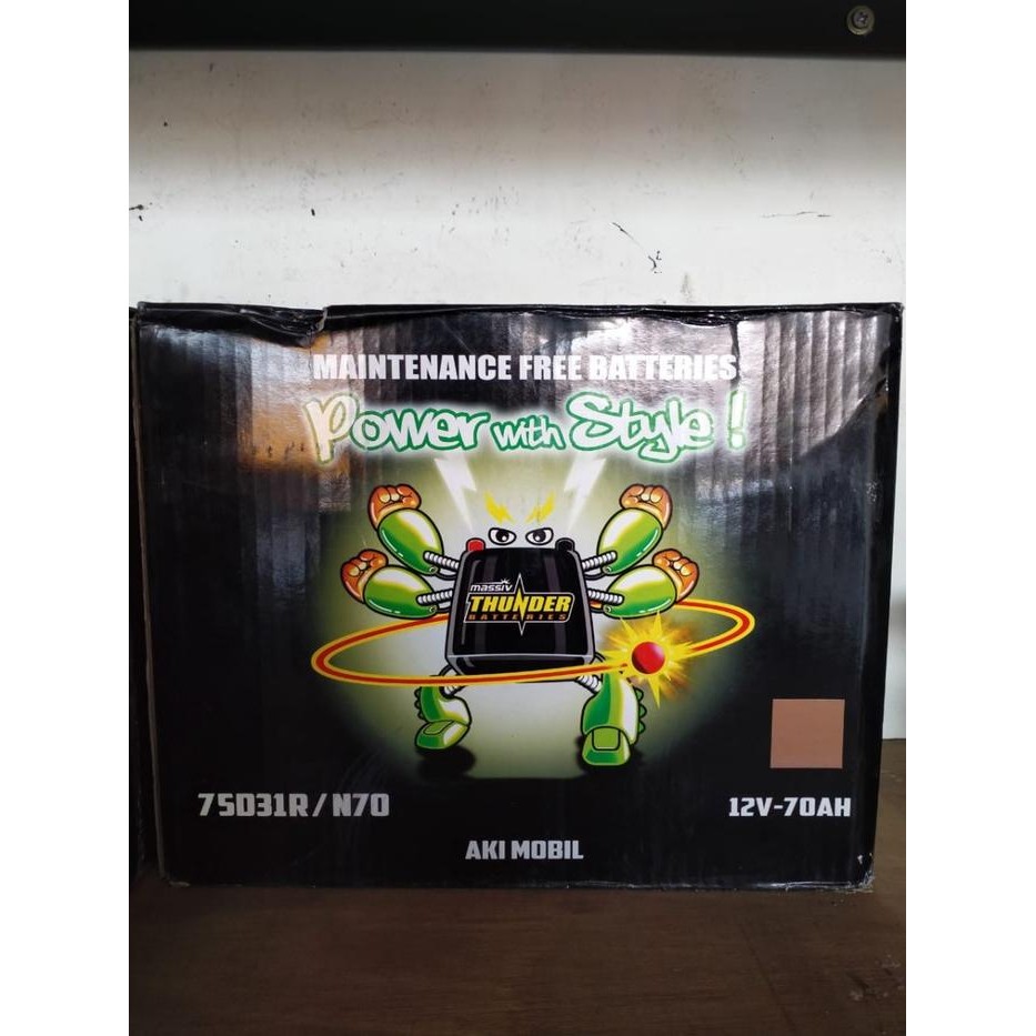 Baterai / Aki Kering Massiv Thunder N 70 70 Ah