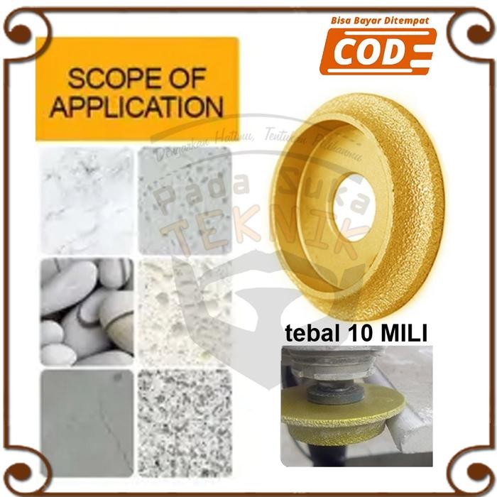 Mata Pinggul Bevel Granit Bullnose Mata Roda Granit Gerinda Ukir