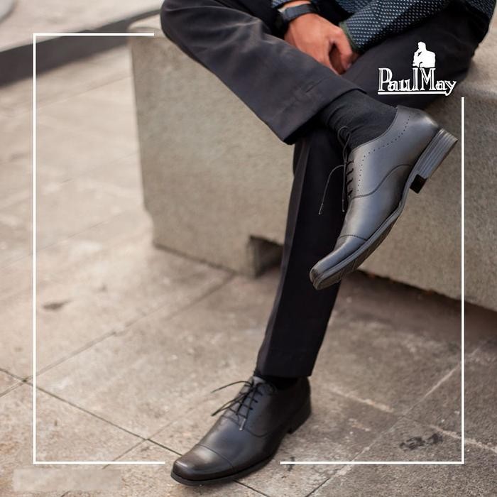 Paulmay - Sepatu Formal Pria Venesia 23 Shoes Kerja Hitam Pantofel Fantofel