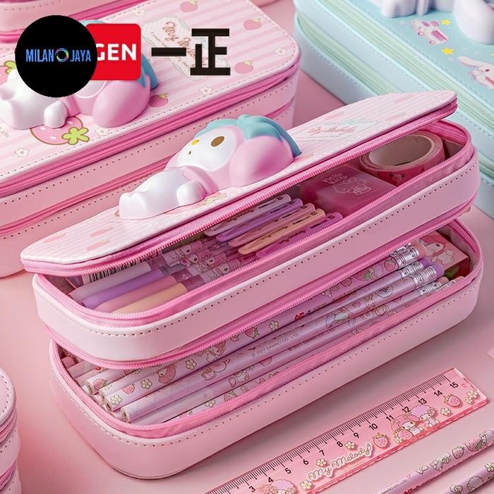

Kotak Pensil Squishy Sanrio Ori Cinnamo Kuromi Case Tempat Alat Tulis Pulpen Sekolah Stationery