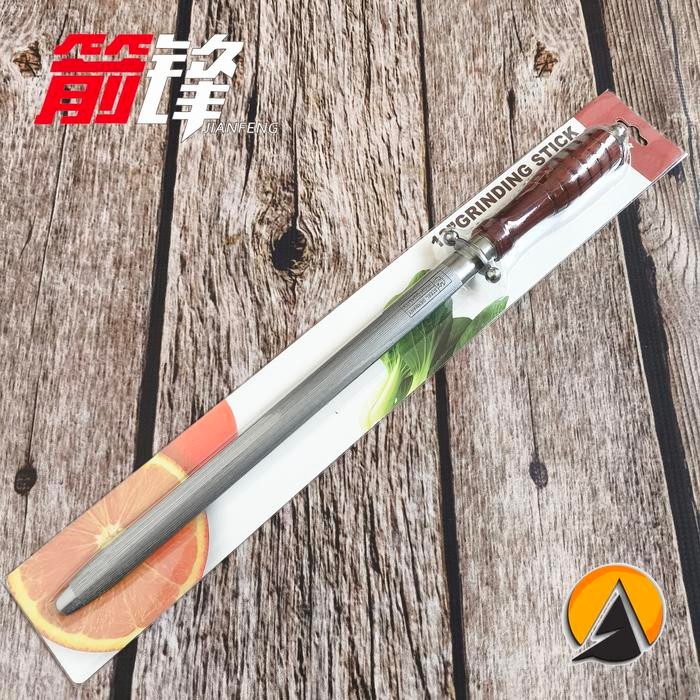Pengasah pisau Sharpening steel Jianfeng Original Oval 12 inch