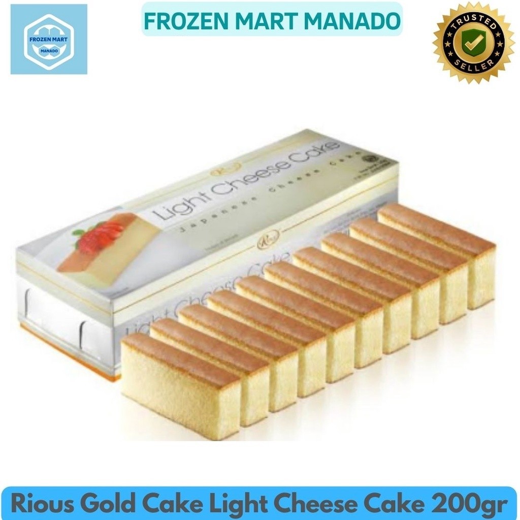 

Rious Gold Cake Light Cheese Cake 200gr - Frozen Food Tomohon