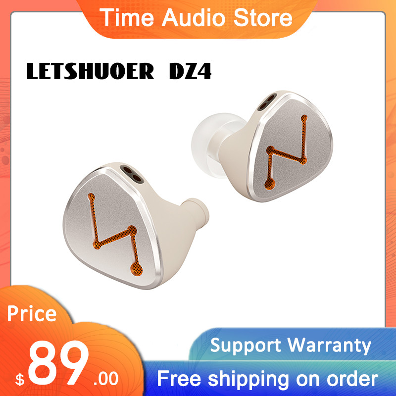 LETSHUOER DZ4 Triple Dynamic Drivers Single Passive Radiator EDC Hifi