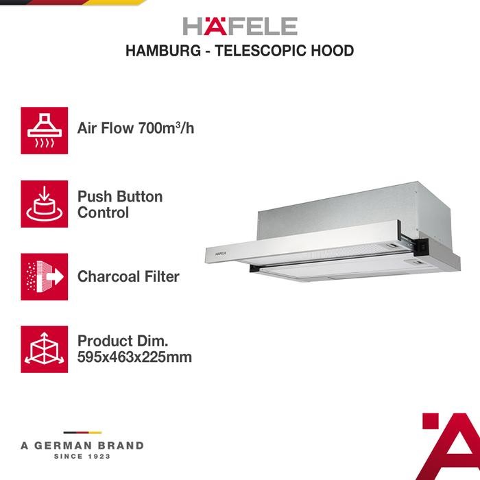 Hafele Built-in Cooker Hood Hamburg Series - Penghisap Asap Dapur