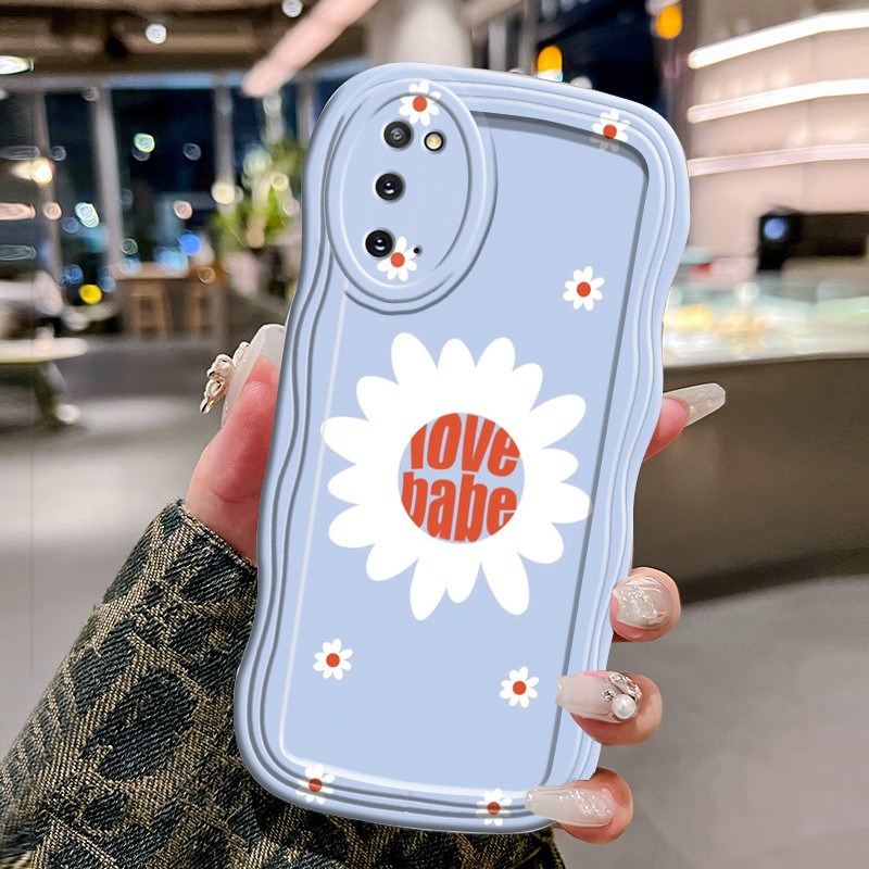 Casing Hp Untuk Samsung Galaxy S20 S20 Plus S20 Ultra S20 FE Case Krim gelombang Softcase Silikon Ke