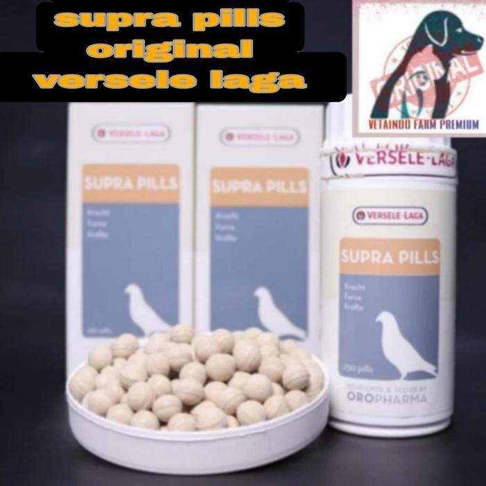Supra Pills Versele Laga Jamu Obat Doping Burung Merpati Balap Kolong