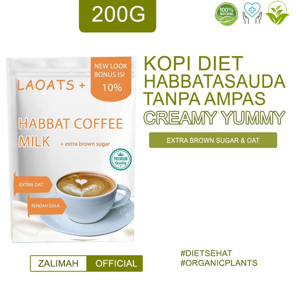 

PROMO Minuman Kopi Bubuk Tanpa Ampas Kopi Susu Gula Aren Badan Penurun Berat Badan Laoats