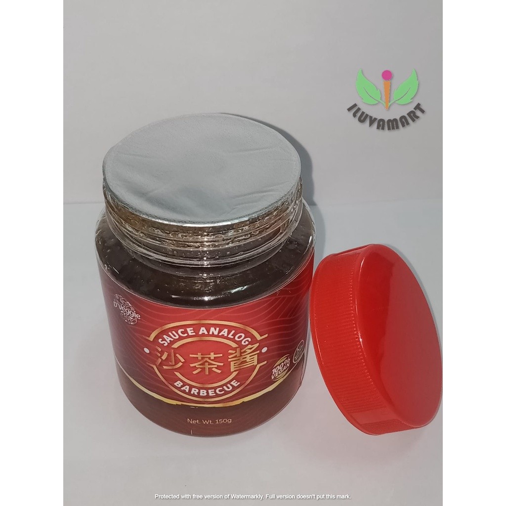 

Terlaris! D'Veggie Sauce Analog Barbecue 150gr Sauce Bbq Analog VEGAN Sa Cha Ciang