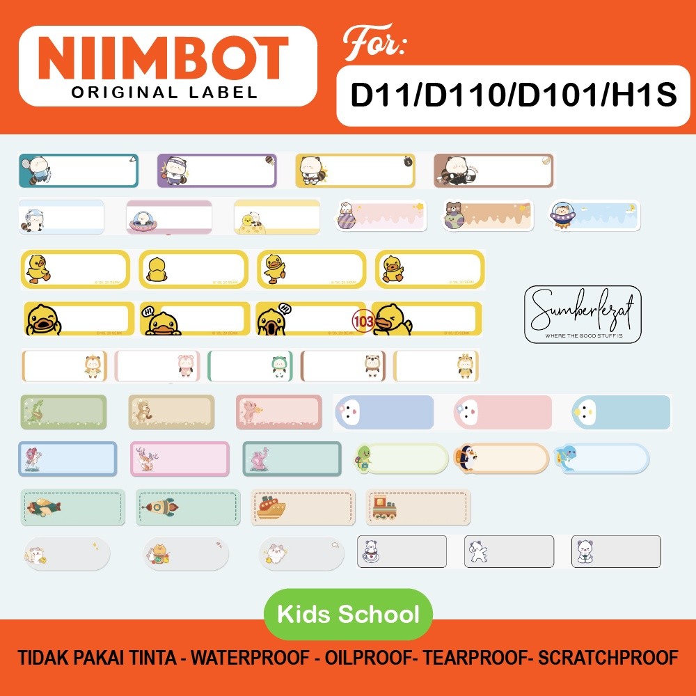 

Printed Pattern Thermal Label Sticker Niimbot D11 D110 D101 H1S Refill Label Niimbot