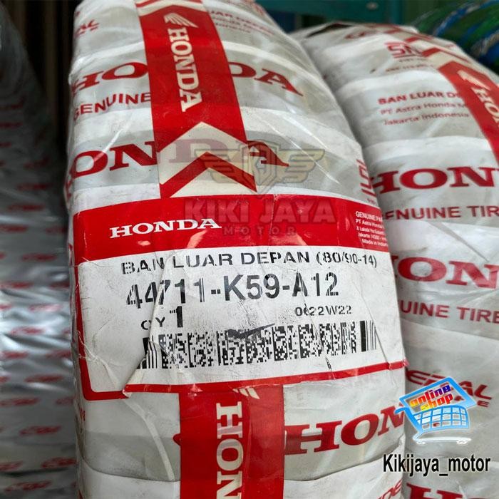 Ban Motor Honda 80/90-14 Tubeless Ban Depan Beat Vario