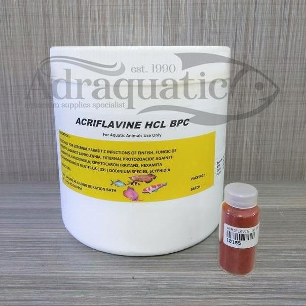 SERBUK BUBUK ACRIFLAVINE HCL BPC 5 GRAM GRADE A OBAT JAMUR IKAN