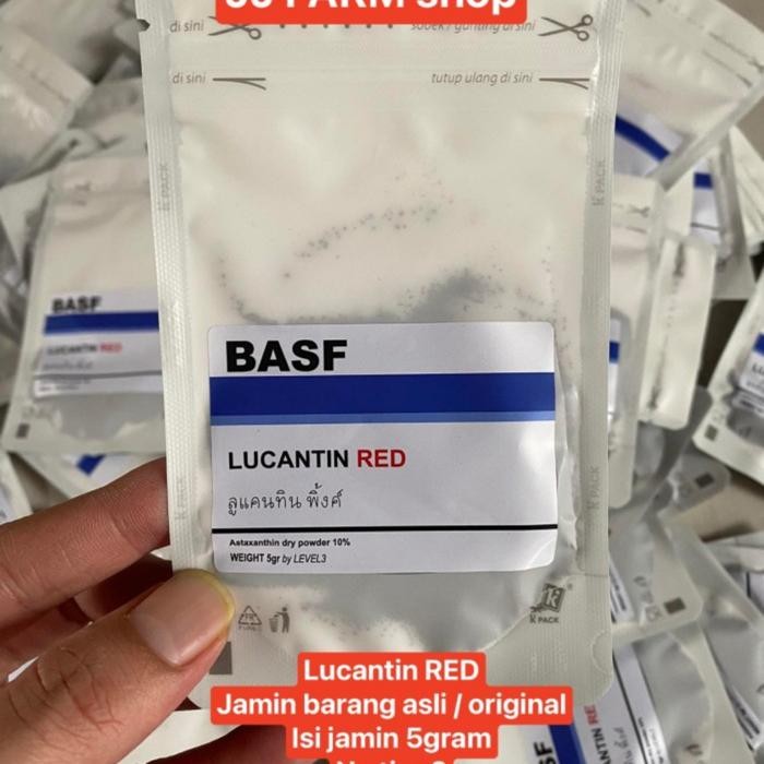LUCANTIN RED BASF GERMANY 5GRAM JAMINAN ASLI PEWARNA IKAN MERAH STRONG