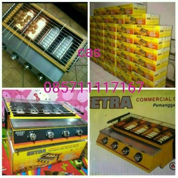 Kompor Gas Panggangan Getra 4 Tungku (Sosis Bakar,Baso,Ikan,Ayam,Dll)