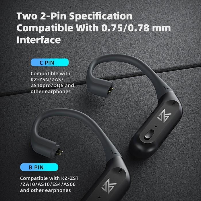 KZ AZ09 PRO KNOWLEDGE ZENITH APTX TWS EARHOOK HD BLUETOOTH ADAPTER