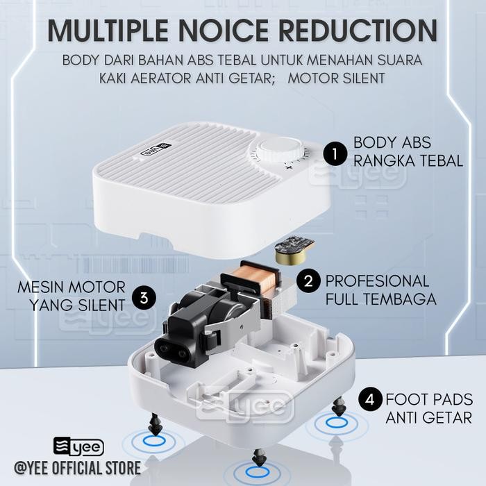 Aquarium Aerator / Silent Aerator /Air Pump / Gelembung Udara / Pompa Udara
