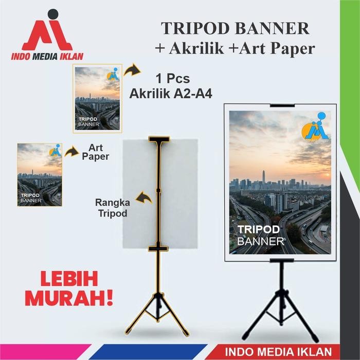 

Tripod Banner/Stand Poster/Tripod Plus Cetak