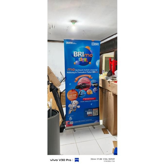 

Roll Up Banner Alumunium Kw 1 Uk 80 Plus Printing Terlaris