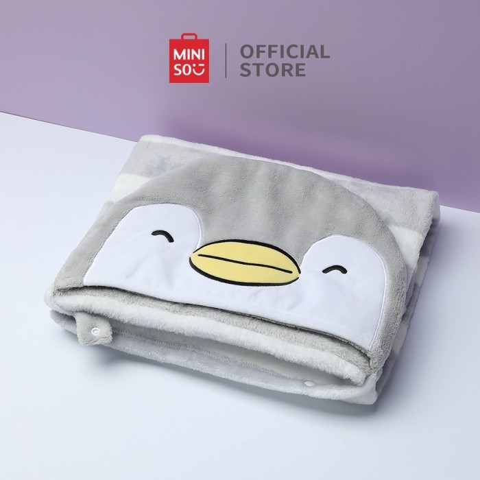 Miniso Selimut Berkerudung Selimut Karakter Selimut Tidur Kantor