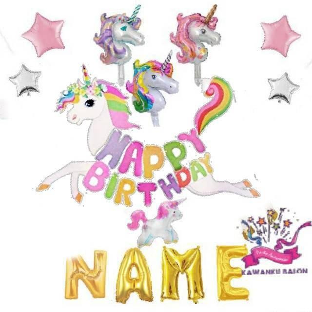 

Unicorn Rainbow Dekorasi Set Banner/Banner Unicorn/Banner Hbd Terlaris
