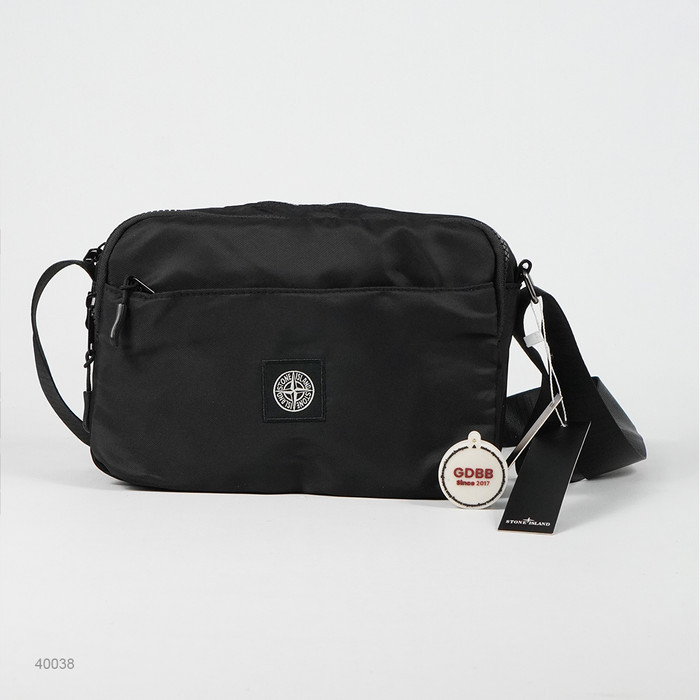 BEST SELLER Tas Stone Island Black Saddle Bag