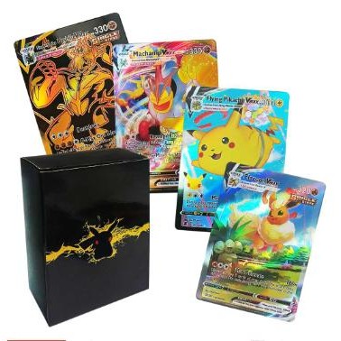 Playful Minds - 100Pcs Pokemon Kartu Pokemon Vstar-Vmax Box Untuk Koleksi Anak