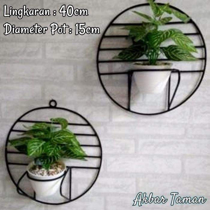 Rak Pot Tempel Dinding / Planter Pot Besi Tempel Hiasan Ruangan Kode 686